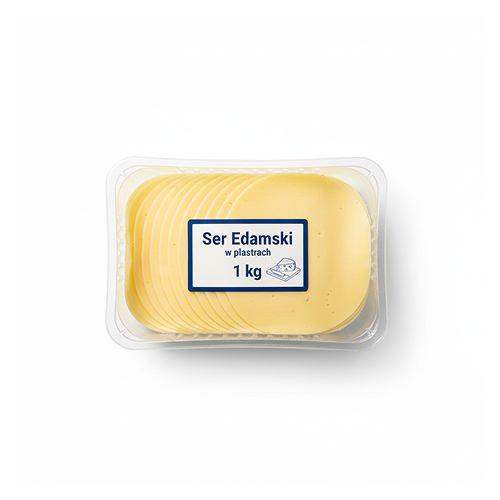 Ser w plastrach 1kg edamski