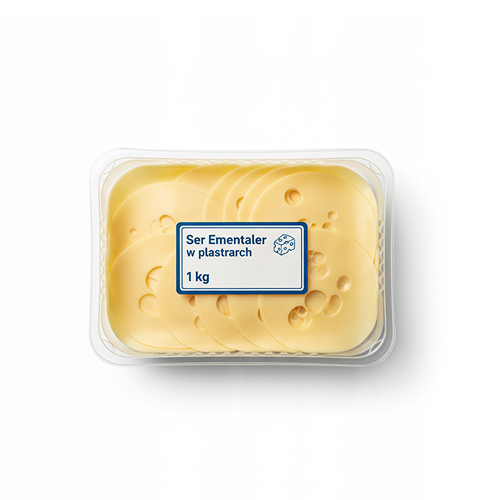 Ser w plastrach 1kg ementaler