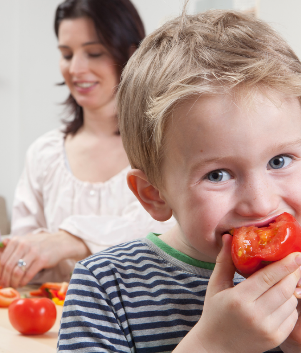 Świeże warzywa w przedszkolu